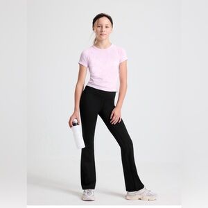 Athleta Girl Black flare Leggings - high rise chit chat flare